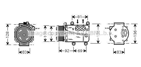 AVA QUALITY COOLING Компрессор, кондиционер FDAK171